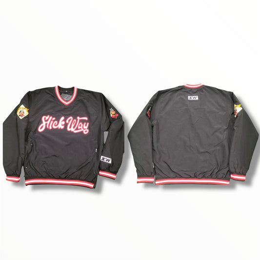 Blk/Red PullOver Winbreaker